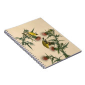  Audubon American Goldfinch Bird Painting Notitieboek (Rechterzijde)