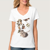 Audubon American Redstart Bird T-shirt (Voorkant)
