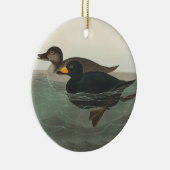 Audubon American Scoter Duck Classic Keramisch Ornament (Rechts)
