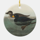 Audubon American Scoter Duck Classic Keramisch Ornament (Achterkant)