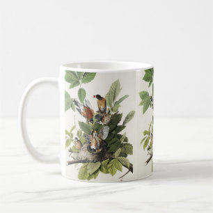Audubon American Spring Robin Bird Illustratie Koffiemok