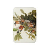 Audubon Amerikaanse Robin Wildlife Bird Illustrati Badmat (Voorkant Verticaal)