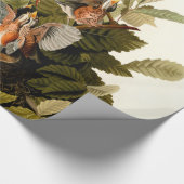 Audubon Amerikaanse Robin Wildlife Bird Illustrati Cadeaupapier (Hoek)