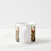 Audubon Amerikaanse Robin Wildlife Bird Illustrati Espresso Kop (Achterkant)