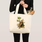 Audubon Amerikaanse Robin Wildlife Bird Illustrati Grote Tote Bag (Voorkant (product))