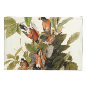 Audubon Amerikaanse Robin Wildlife Bird Illustrati Kussensloop (Achterkant)
