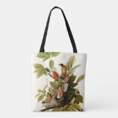 Audubon Amerikaanse Robin Wildlife Bird Illustrati Tote Bag (Achterkant)