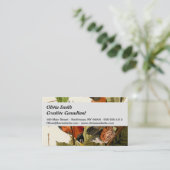 Audubon Amerikaanse Robin Wildlife Bird Illustrati Visitekaartje (Staand voorkant)