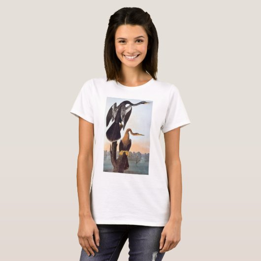Audubon: Anhinga T-shirt (Voorkant volledig)