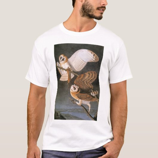 Audubon: Barn Owl T-shirt (Voorkant)