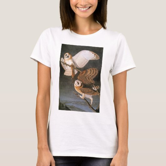 Audubon: Barn Owl T-shirt (Voorkant)