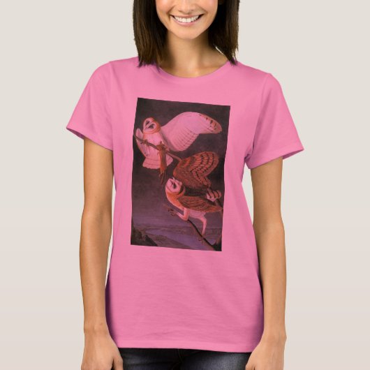 Audubon: Barn Owl T-shirt (Voorkant)