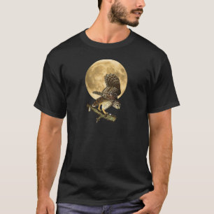 Audubon Barred Owl Moon Shirt Halloween