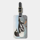 Audubon: Barrow's Goldeneye Bagagelabel (Voorkant verticaal)