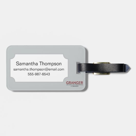 Audubon: Barrow's Goldeneye Bagagelabel (Achterkant horizontaal)