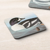 Audubon: Barrow's Goldeneye Drankjes Onderzetter (Linkerzijde)