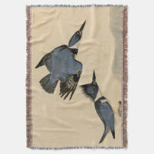 Audubon Belted Kingfisher Wildlife Bird Deken (Voorkant Verticaal)