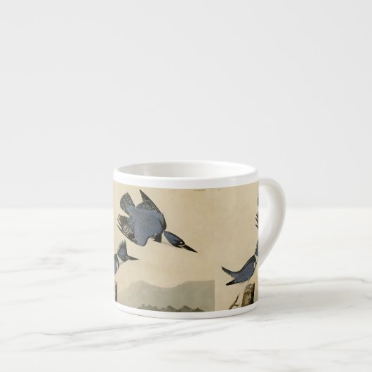Audubon Belted Kingfisher Wildlife Bird Espresso Kop (Voorkant rechts)