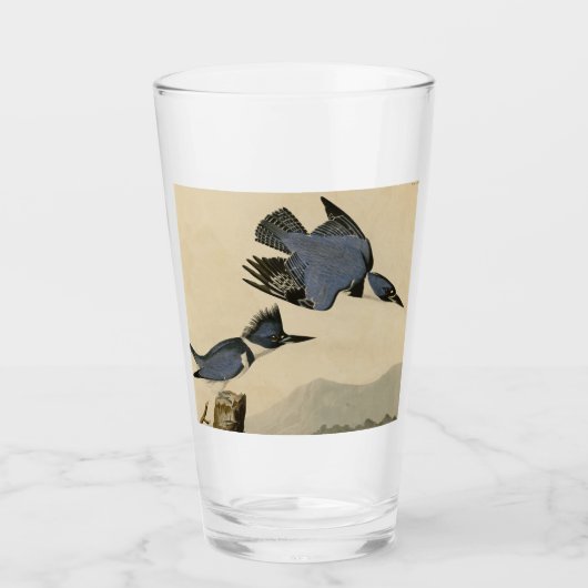 Audubon Belted Kingfisher Wildlife Bird Glas (Voorkant)