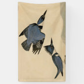 Audubon Belted Kingfisher Wildlife Bird Spandoek (Verticaal)