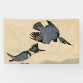 Audubon Belted Kingfisher Wildlife Bird Spandoek (Horizontaal)