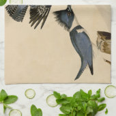 Audubon Belted Kingfisher Wildlife Bird Theedoek (Gevouwen)