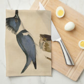 Audubon Belted Kingfisher Wildlife Bird Theedoek (Quarter Fold)