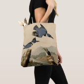 Audubon Belted Kingfisher Wildlife Bird Tote Bag (Dichtbij)