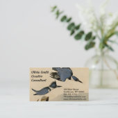 Audubon Belted Kingfisher Wildlife Bird Visitekaartje (Staand voorkant)