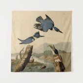 Audubon Belted Kingfisher Wildlife Bird Wandkleed (Voorkant)