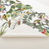 Audubon Bird Collage Wildlife Sherpa Blanket Sherpa Deken (3/4)