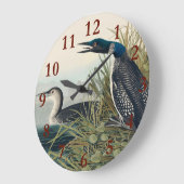 Audubon Bird Loon Diver Classic Grote Klok (Hoek)