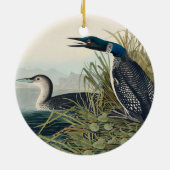 Audubon Bird Loon Diver Classic Keramisch Ornament (Achterkant)