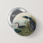 Audubon Bird Loon Diver Classic Ronde Button 5,7 Cm (Voorkant /achterkant)