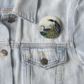 Audubon Bird Loon Diver Classic Ronde Button 5,7 Cm (In situ)