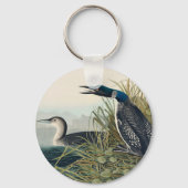 Audubon Bird Loon Diver Classic Sleutelhanger (Voorkant)