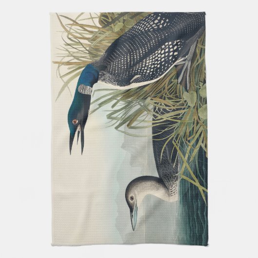 Audubon Bird Loon Diver Classic Theedoek (Verticaal)