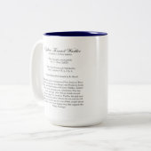 Audubon Bird Mok, Geel-Throated Warbler, 15 oz. Tweekleurige Koffiemok (Voorkant links)