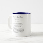 Audubon Bird Mok, Tufted Titmouse, 15 oz. Tweekleurige Koffiemok (Voorkant links)