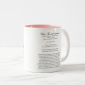 Audubon Bird Mok, White-Throated Sparrow, 15 oz. Tweekleurige Koffiemok (Voorkant rechts)