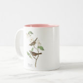Audubon Bird Mok, White-Throated Sparrow, 15 oz. Tweekleurige Koffiemok (Voorkant links)