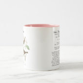 Audubon Bird Mok, White-Throated Sparrow, 15 oz. Tweekleurige Koffiemok (Center)