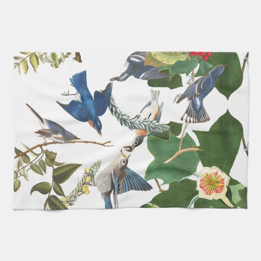 Audubon Bird Wildlife Floral Kitchen Towels Theedoek (Horizontaal)