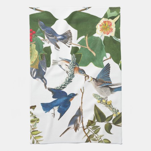 Audubon Bird Wildlife Floral Kitchen Towels Theedoek (Verticaal)