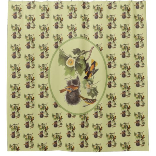 Audubon Birds  Troupial Oriole Douchegordijn (Voorkant)