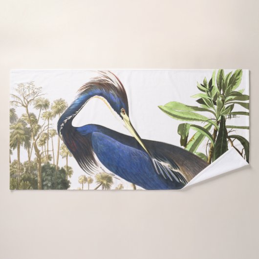 Audubon Blue Heron Bird Wildlife Bath Towel Set Bad Handdoek (Badhanddoek)