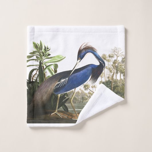 Audubon Blue Heron Bird Wildlife Bath Towel Set Bad Handdoek (Wasdoekje)