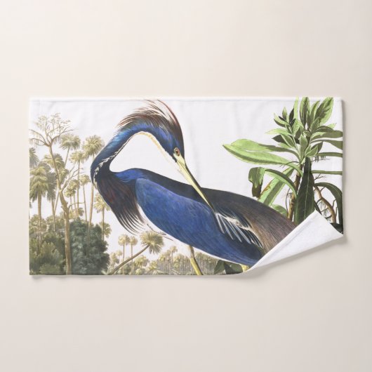 Audubon Blue Heron Bird Wildlife Bath Towel Set Bad Handdoek (Handdoek)