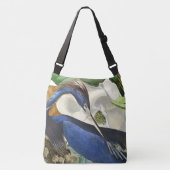 Audubon Blue Heron Bird Wildlife Floral Canvas tas (Voorkant)