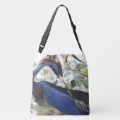 Audubon Blue Heron Bird Wildlife Floral Canvas tas (Achterkant)